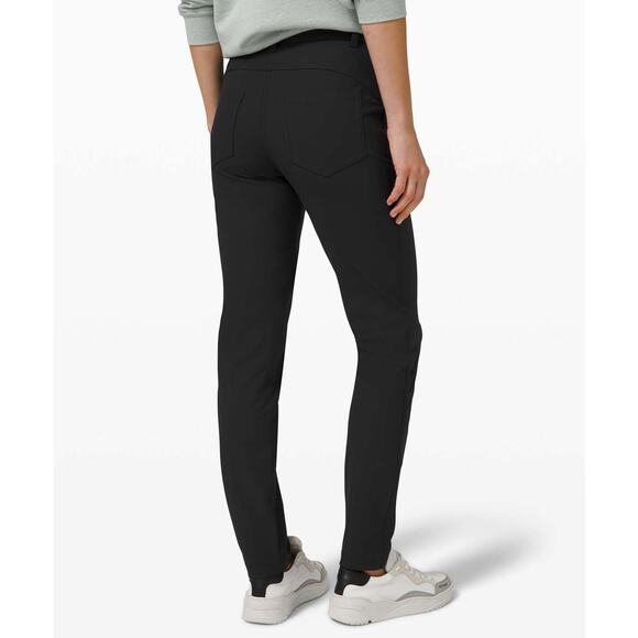 Lululemon City Sleek 5 Pocket Pant 30" Black Women's 4 Excellent Used Condition - Picture 2 of 11